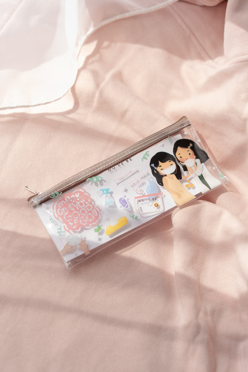 NVR MASK POUCH IN LATTE