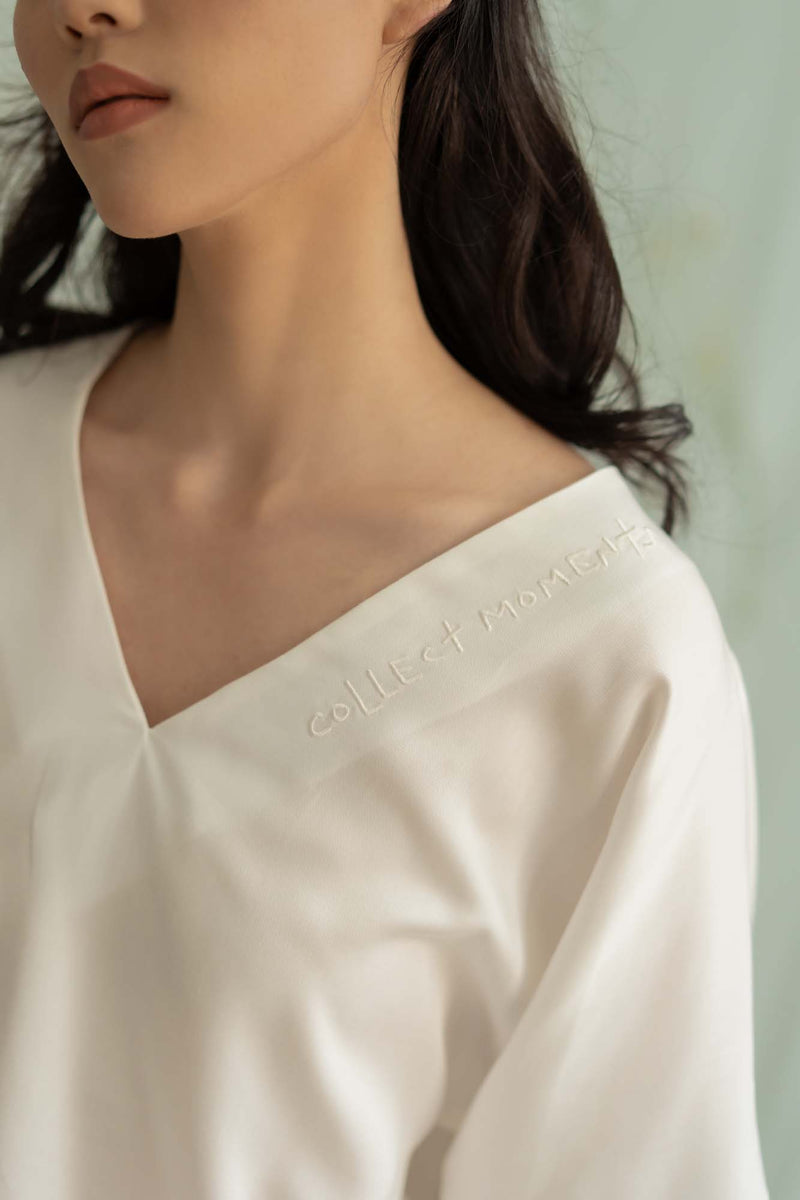 STR embroidery crop top