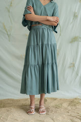 STR paneled skirt