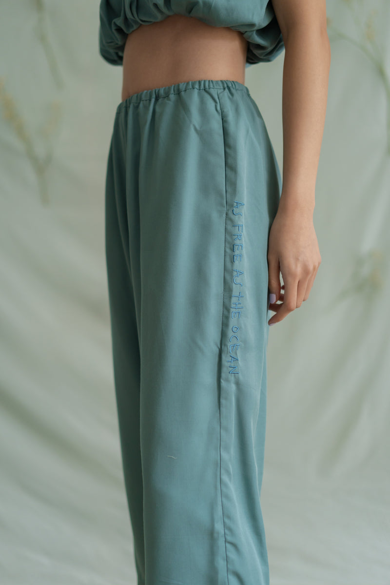 STR embroidery pants