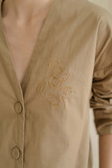 Embroidery Oversized Shirt Princess Belle Edition